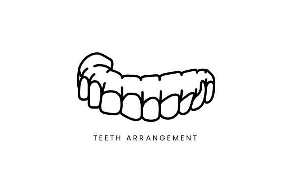 A Dentist's Icon: Assessing the Teeth Arrangements Embroidery Design