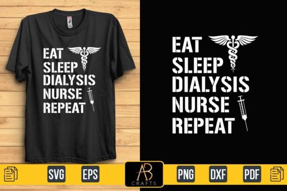 A Designer’s Review: Embroidering 'Eat Sleep Dialysis Nurse Repeat'