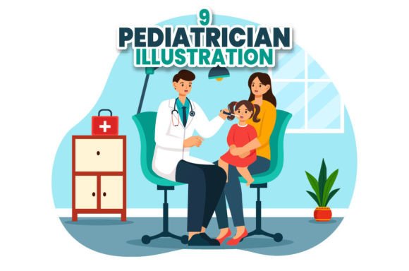 A Pediatrician Vector Design for Embroidered Gifts