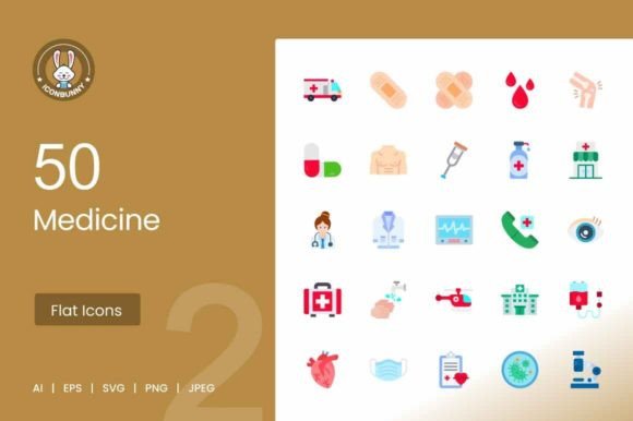 A Practical Review of the 50 Medicine Flat Multicolor Icons Embroidery Design