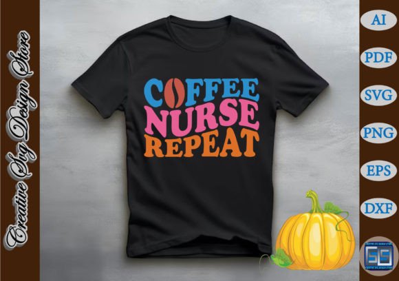 From Digital File to Stitched Reality: The Coffee Nurse Repeat Design