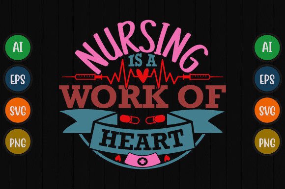 Nursing is a Work of Heart: A Design Review for Embroidery